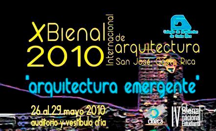 Afiche oficial de Bienal Internacionional Costa rica 2010